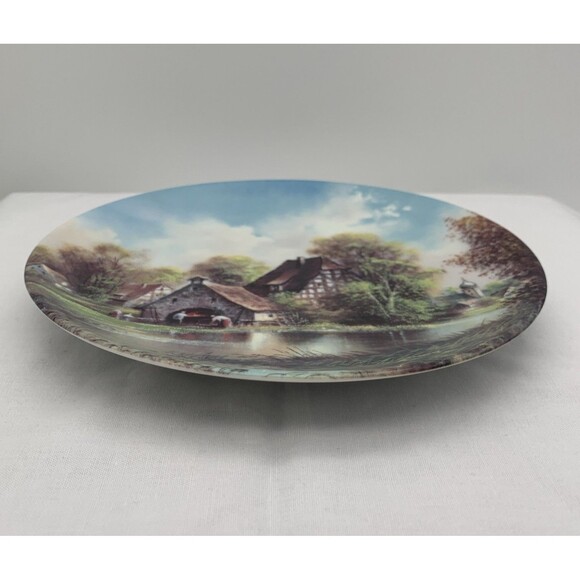 At The Bakehouse Collector Plate COA and Box 1990 Helmut Glossl Artist Germany - Picture 4 of 11